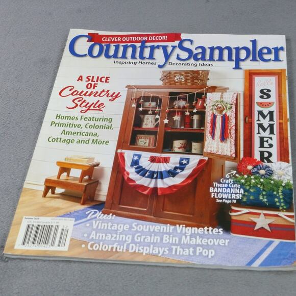 Country Sampler Magazine Summer 2025 A Slice of Country Style Americana Decor - Picture 1 of 6